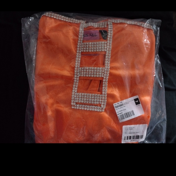 (Sold) Dolls Kill x Yung Reaper Juicy Rhinestone Dress - Picture 3 of 7